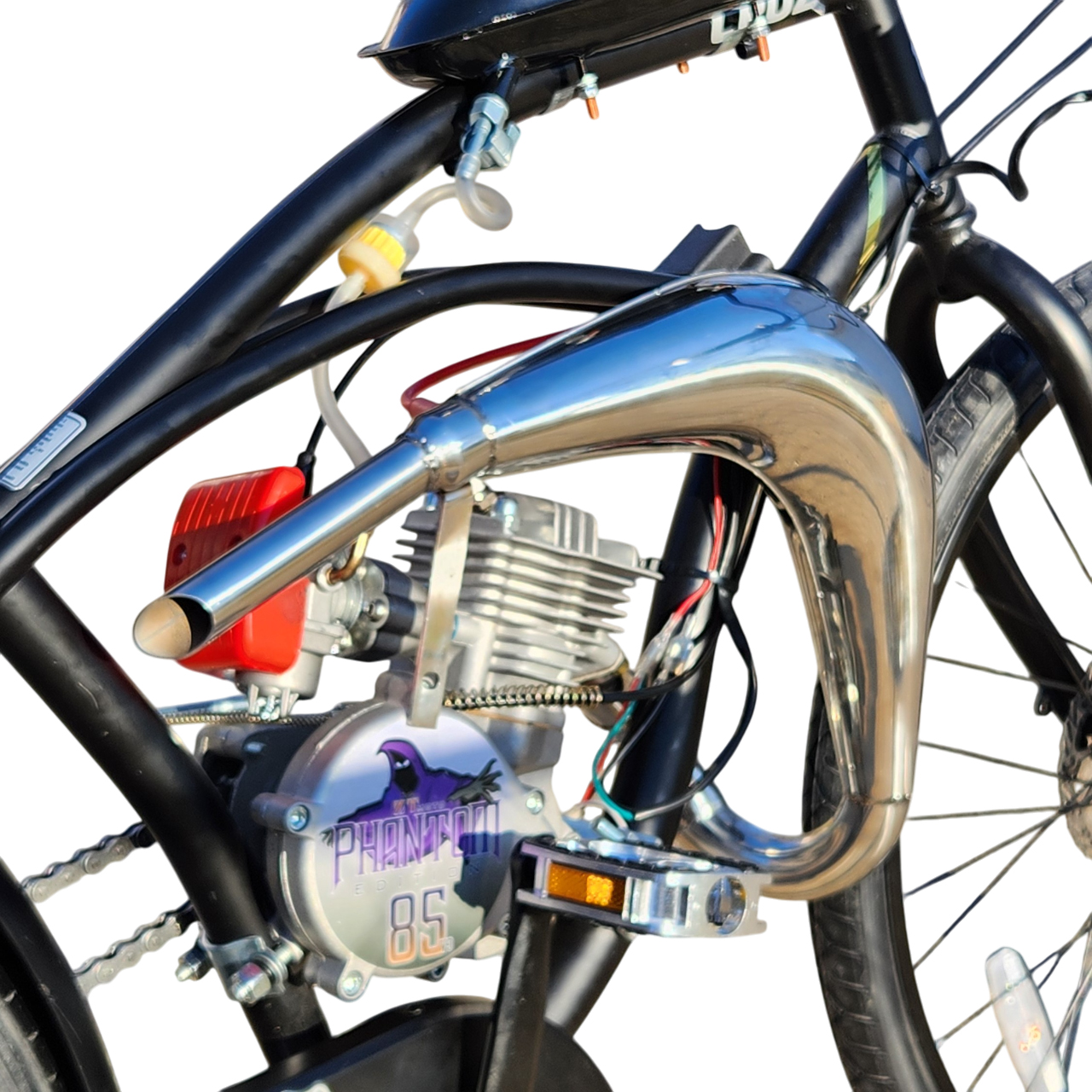 テン phantom md Phantom Style Exhaust Muffler For Zeda Bicycle Engines