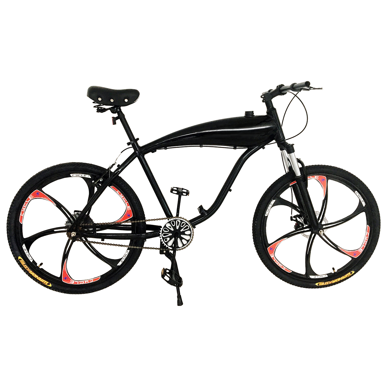 motorized bike with built in gas tank