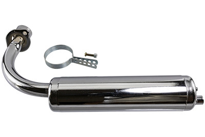 BT80 Chrome Muffler - Bicycle-Engines.com
