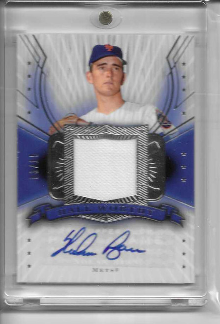 2005 Upper Deck Hall of Fame Baseball Nolan Ryan Hall Worthy Patch/Auto 3/15
