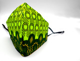 African Green Gold loop Mask