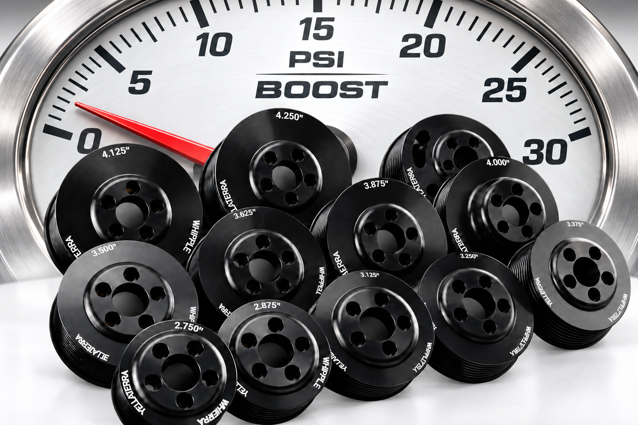 Yella Terra Whipple S/C Boost Pulleys- 5 BOLT