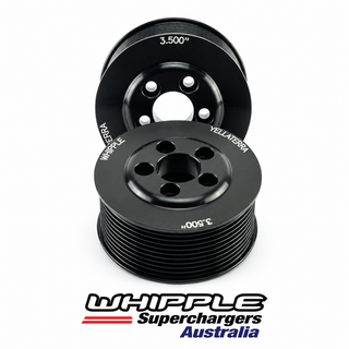 Whipple Pulley 3.500" 10Rib 5Bolt Black