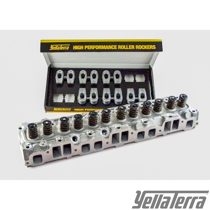 56CC ASSEMBLED HEAD & HYD STREET TERRA PK Holden Inline 6 Blue/Black Alloy 12 Port Cylinder Head