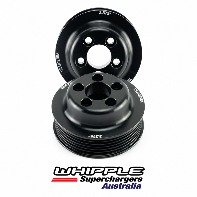 Whipple Pulley 3.375" 10Rib 5Bolt Black