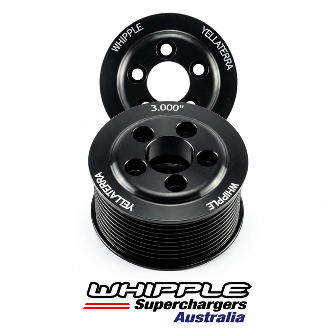 Whipple Pulley 3.000" 10Rib 5Bolt Black