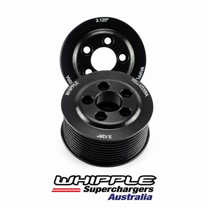 Whipple Pulley 3.125" 10Rib 5Bolt Black