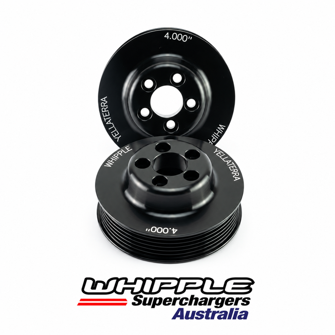 Whipple Pulley 4.000" 10Rib 5Bolt Black