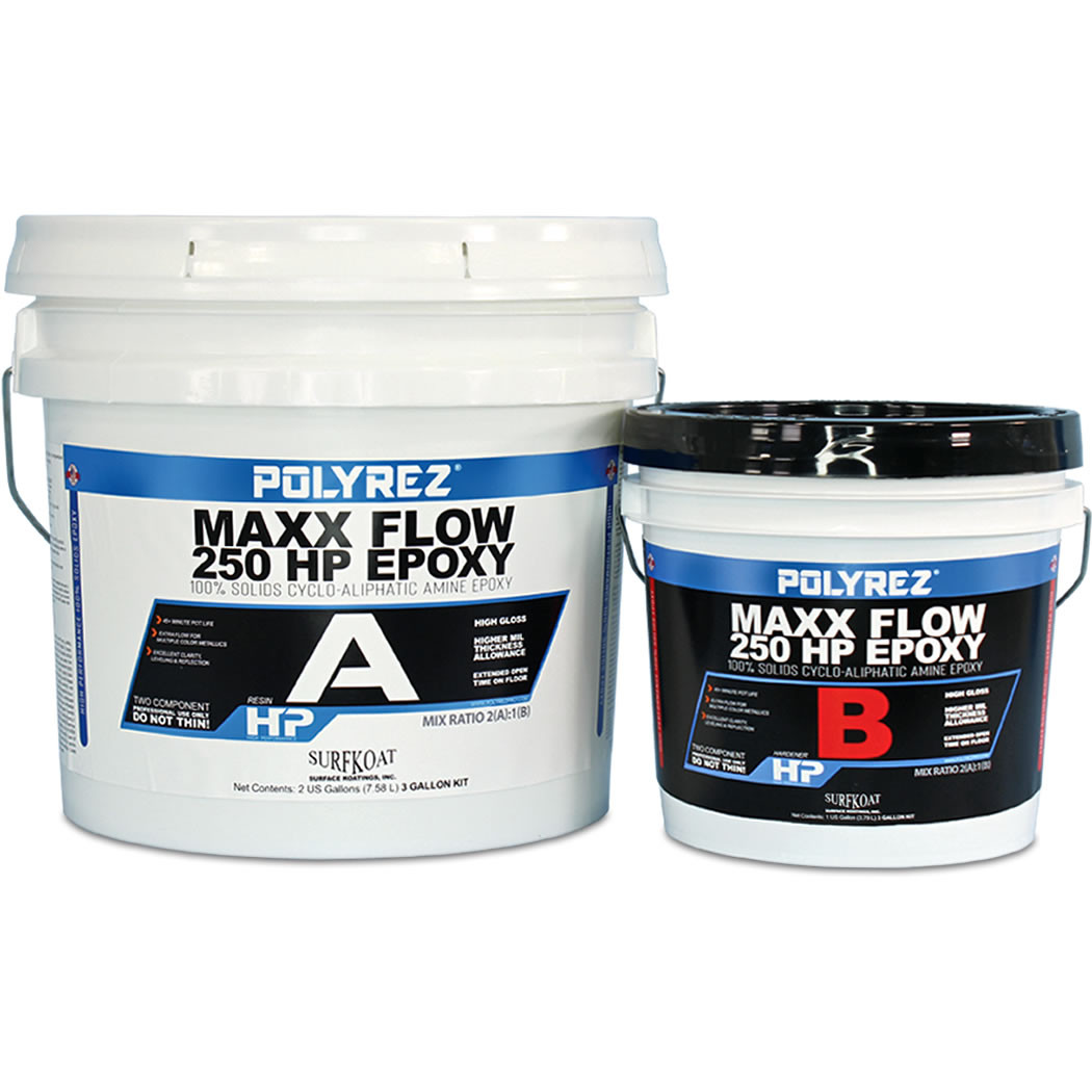 Polaアベックス Industrial Epoxy Floor Coating System | PolyRez Maxx Flow