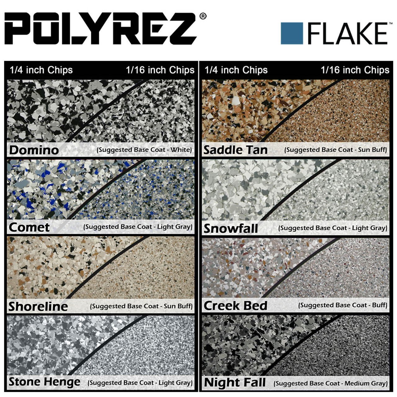 Floor Coating Color Charts - Concrete Resurfacing Systems