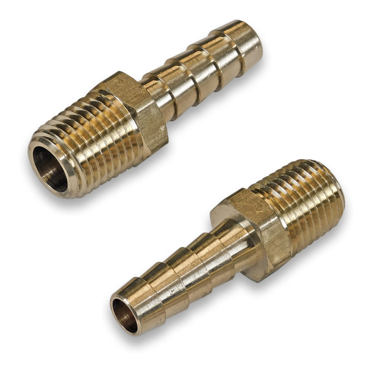1/8 NPT to 5/16 (8mm) Hose Barb Fitting, Brass - Straight