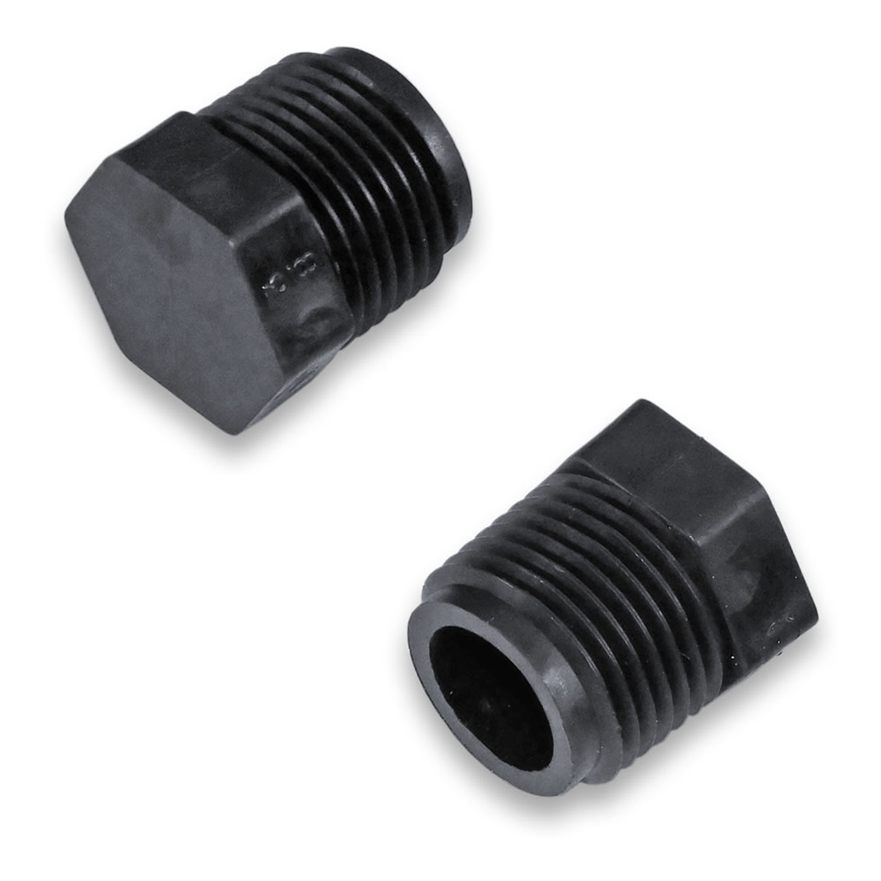 Plastic threaded shop pipe plugs