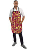 Betty Dain  Vintage Barber Apron -Gold/Burgundy 