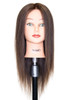 HairArt Mannequin "Chantal" - 100% European Hair Dark Brown 