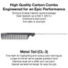Olivia Garden Carbonlite Metal Tail Comb