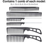   Olivia Garden Carbonlite Combs 6pc Pouch