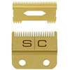 Stylecraft Gold Fixed Fade Clipper Blade with Gold Moving Slim Deep Tooth Blade
