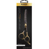 Black Ice Stylish Off Set Grip Black & Gold Texturizer 16 Teeth