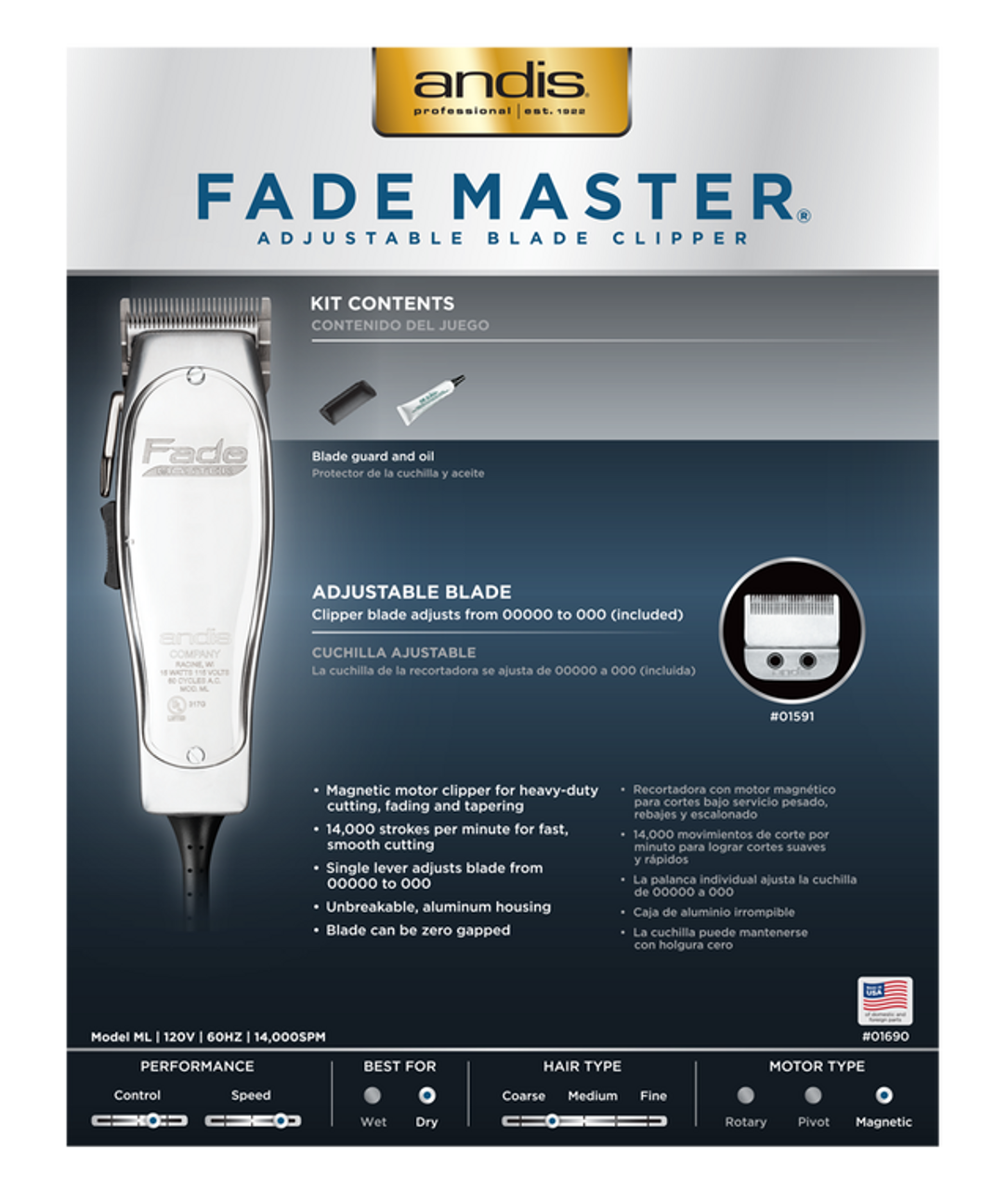 fade masters cordless