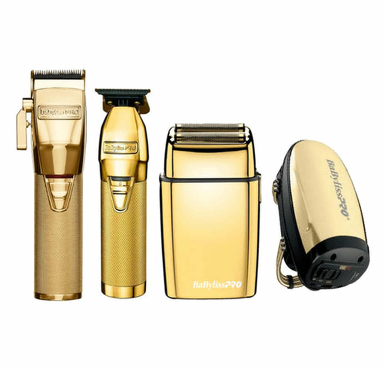 BaByLiss Pro Super Motor Clipper + Skeleton Trimmer Gold