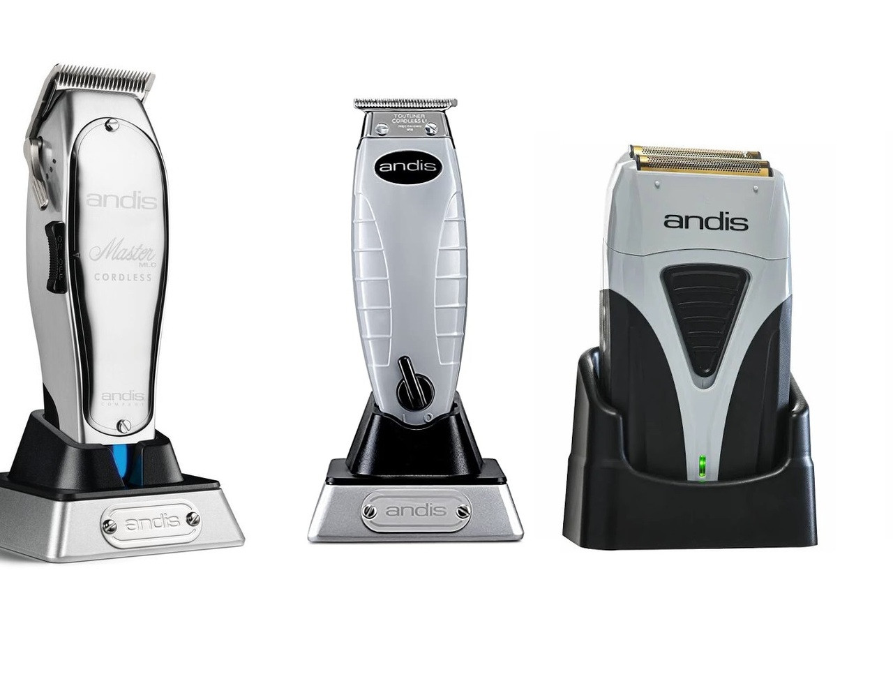 Andis 3pc Cordless Clipper, Trimmer, and Shaver Li Combo