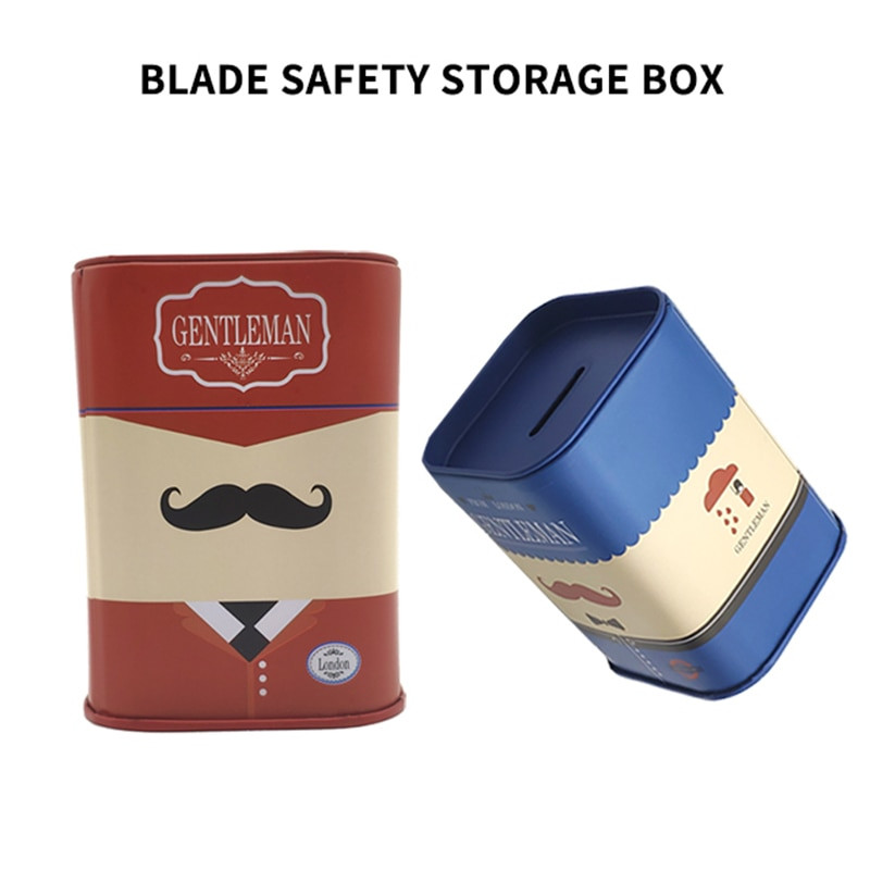 Container for Disposable Razor Blades Retro Blue - My Salon Express ...