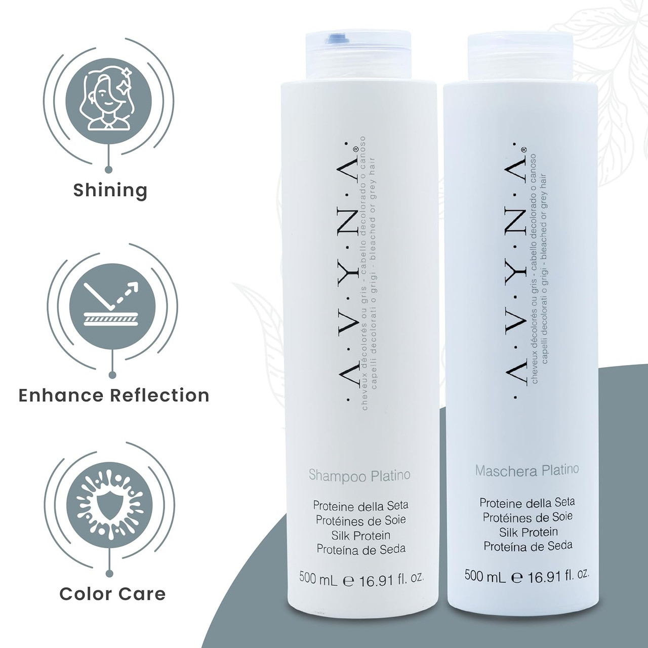Avyna Shampoo & Maschera Platino Set 16oz - My Salon Express