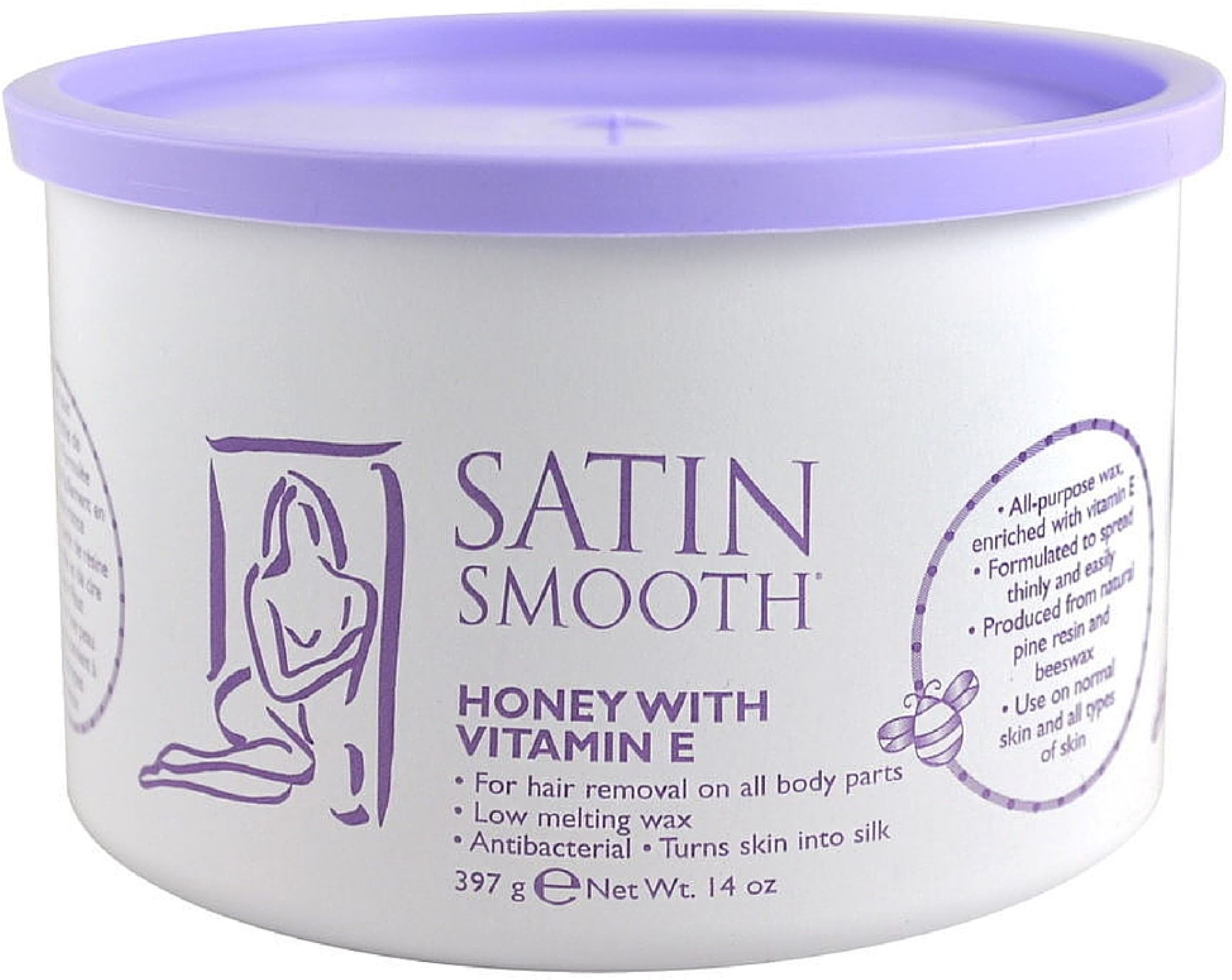 Satin Smooth Organic Honey Wax with Argan 14 oz My Salon Express