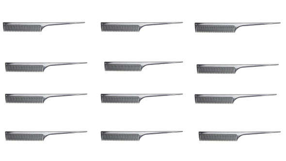 HairArt Fine Tooth Tail Comb 12pk