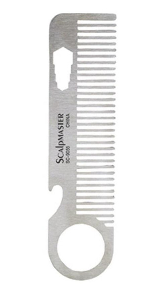 Scalpmaster Stainless Steel Beard Comb