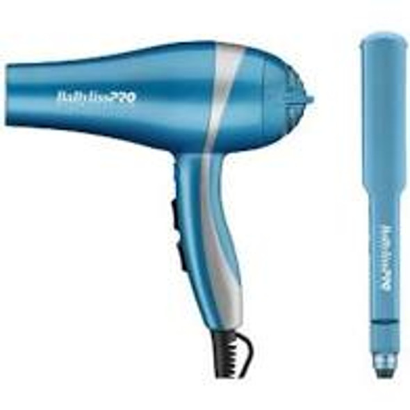 BaByliss PRO NanoTitanium Hair Dryer & Ultra-Thin Flat Iron 1.5" Limited Edition