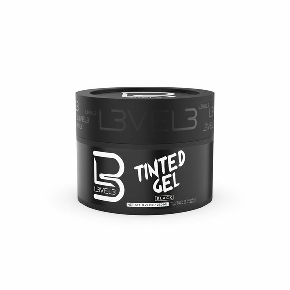  L3VEL3 Tinted Hair Gel - Black Color 8.45oz