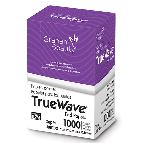 Graham True Wave Super Jumbo End Papers 3" x 4.25" 12PK