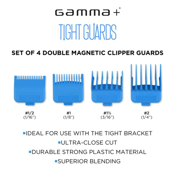 Gamma+ 4 Pack Magnetic Tight Guards - Blue GPTGB