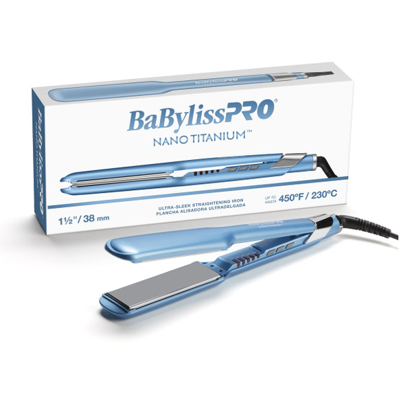 BaBylissPRO Nano Titanium Ultra-Sleek 1.5" Straightening Iron BNT131T