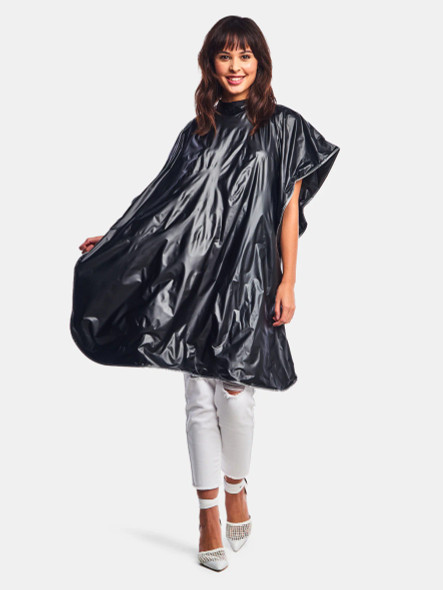 Betty Dain Lustre Black Shampoo Cape (BD-311V/N-BLK)