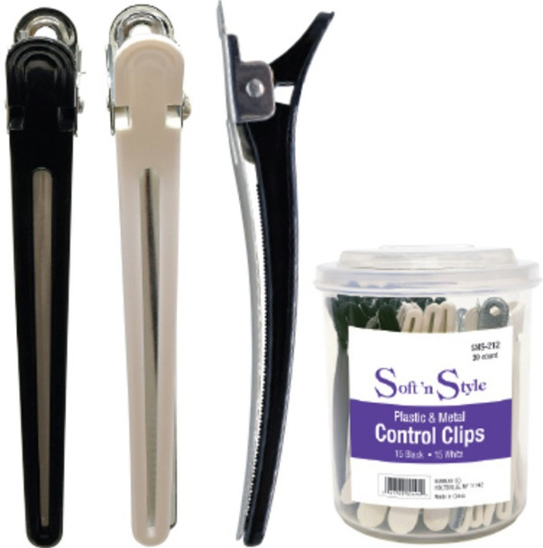 Soft n Style Control Clips 4" 30pk