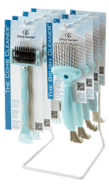 Olvia Garden 8pc  Brush and Comb Cleaner Display