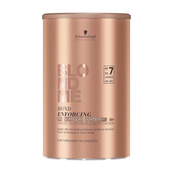 Schwarzkopf BlondMe Bond Enforcing Premium Lightener 9+ Dust Free Powder – 15.8 oz