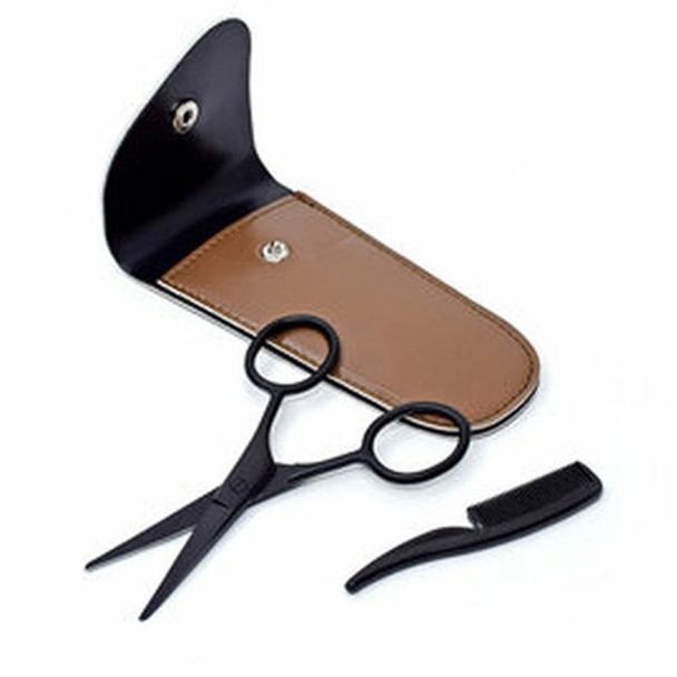 Black Ice Beard and Mustache Grooming Set