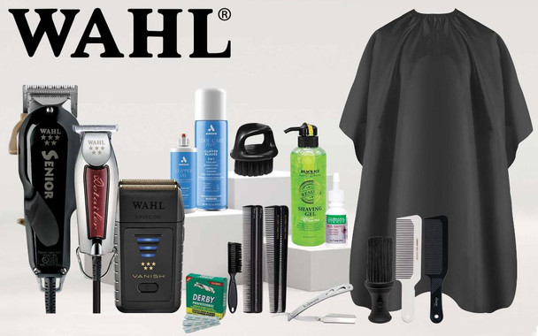 Wahl 5 Star Senior, Detailer Trimmer, and Vanish Shaver Barber Kit 