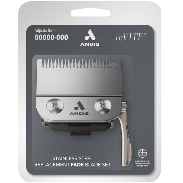 Andis reVITE Stainless Steel Replacement Fade Blade Fits reVITE Clipper