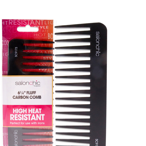 Salonchic 6 1/4" Fluff Carbon Comb 