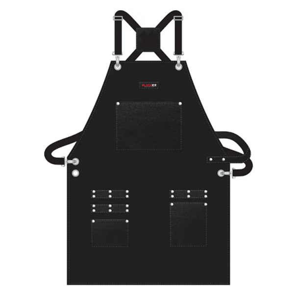  Black Ice Black Barber Apron 