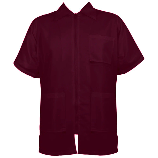 Vincent Burgundy Traditional Barber Jacket 