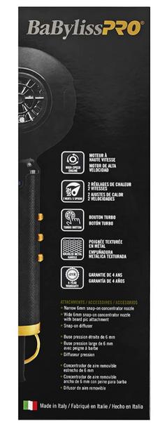 BaBylissPRO BLACKFX High Performance Turbo Dryer (FXBDB1)
