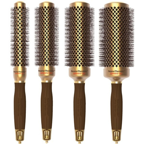 Olivia Garden Nano Thermic Speed XL Thermal Brushes 4 Pcs Box Deal