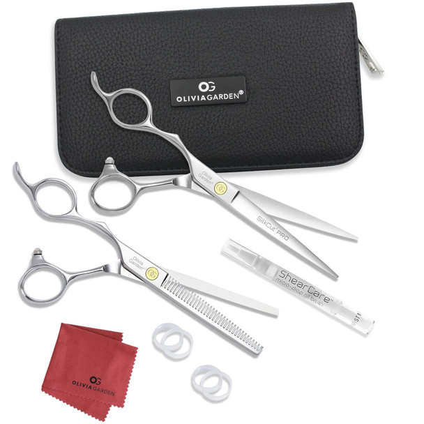 Olivia Garden SilkCutPro  5.75" Shear and Thinner Set Left-Handed