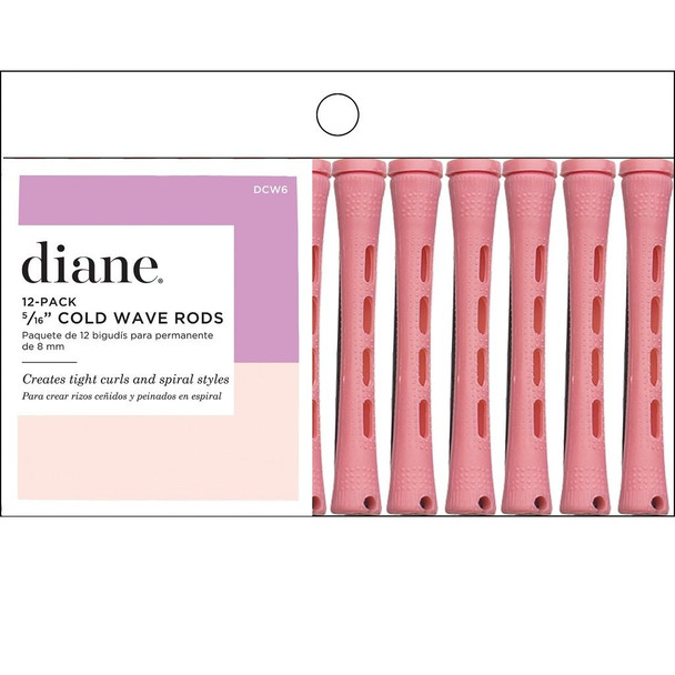 Diane Cold Wave Rods 5/16" Pink