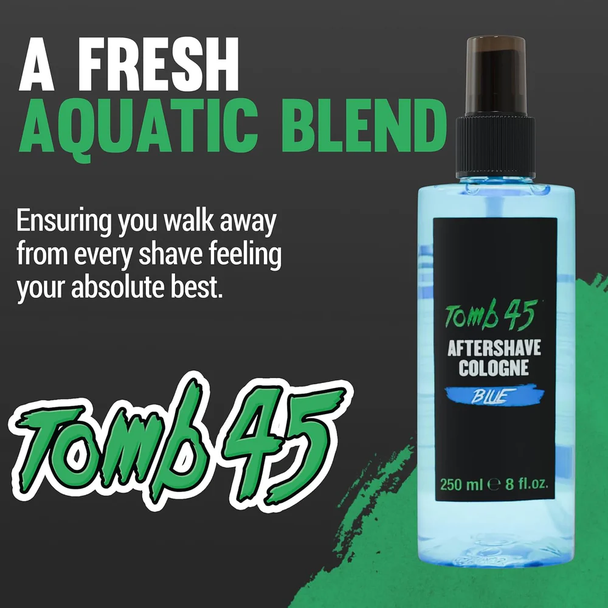 Tomb45 Aftershave Barber Cologne Blue 8oz